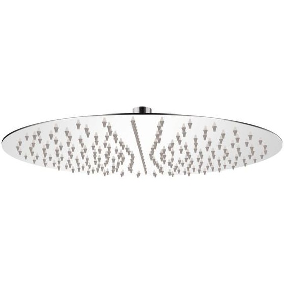 Tête de douche plongeante ronde en acier inoxydable 40 cm