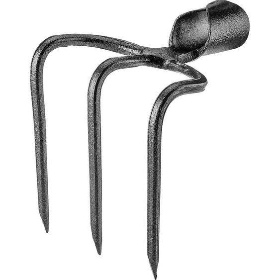 Tête de fourche pour fumier - Tête de fourche à fumier - 3 dents - Sans manche - Pour fumier, engrais et compost