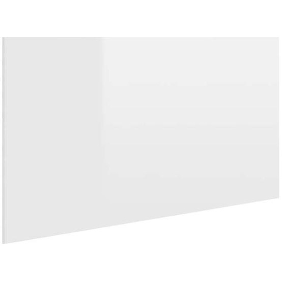 Tête de lit accessoire couchage chambre à coucher meuble 160 par 1,5 par 80 MDF blanc