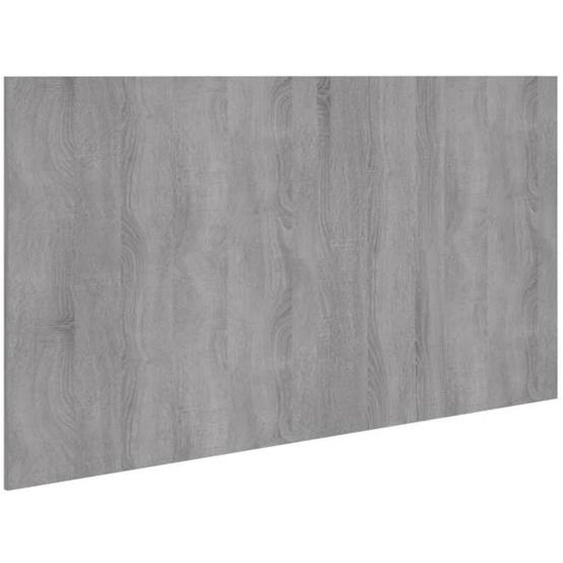 Tête de lit accessoire couchage chambre à coucher meuble 160 par 1,5 par 80 MDF gris