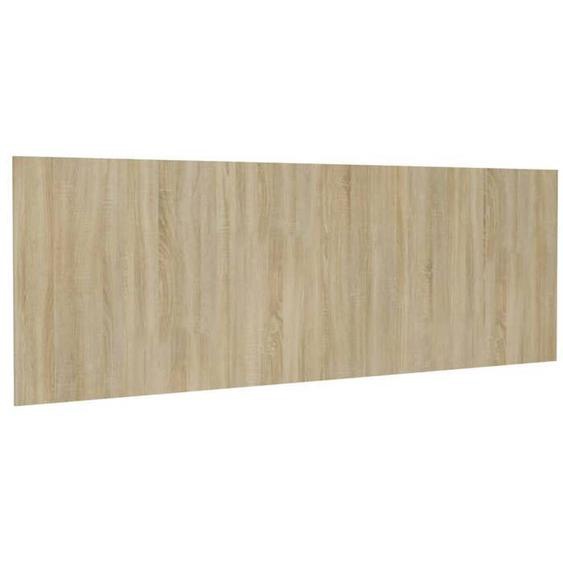 Tête de lit accessoire couchage chambre à coucher meuble murale 240 par 1,5 par 80 MDF chêne