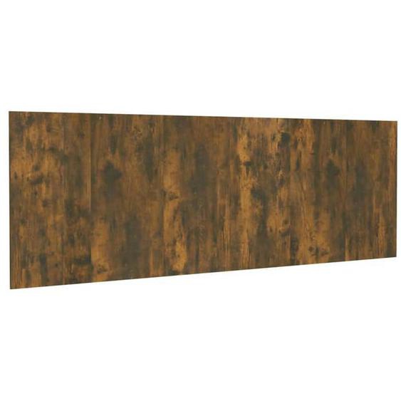 Tête de lit accessoire couchage chambre à coucher meuble murale 240 par 1,5 par 80 MDF chêne marron