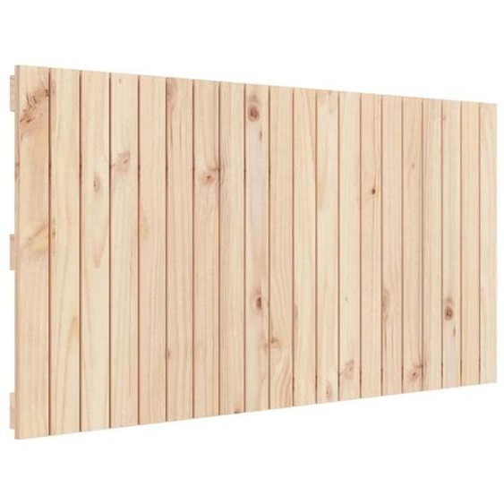 Tête de lit accessoire couchage chambre à coucher meuble murale style palette 127,5 par 3 par 60 bois massif de pin