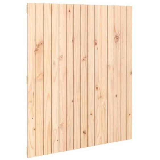 Tête de lit accessoire couchage chambre à coucher meuble murale style palette 95,5 par 3 par 110 bois massif de pin