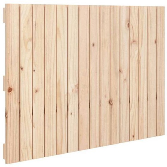 Tête de lit accessoire couchage chambre à coucher meuble murale style palette 95,5 par 3 par 60 bois massif de pin