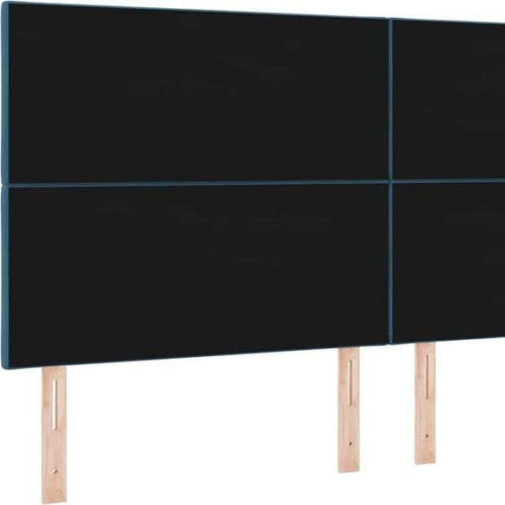 Tête de lit Bleu foncé 200 cm Velours