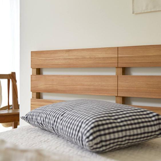 Tête De Lit Enfant En Bois De Teck 135 Urbain Marron Clair
