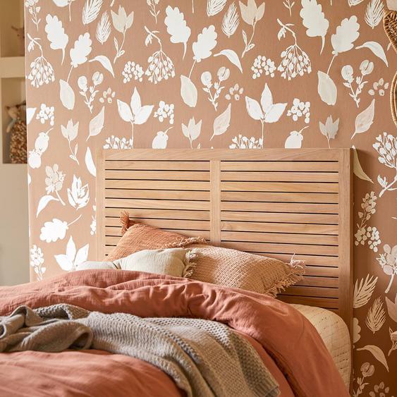 Tête De Lit Enfant En Bois De Teck 95 Suzette Marron Foncé