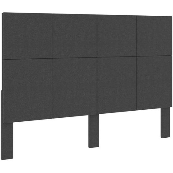 Tête de lit Gris foncé Tissu 160x200 cm