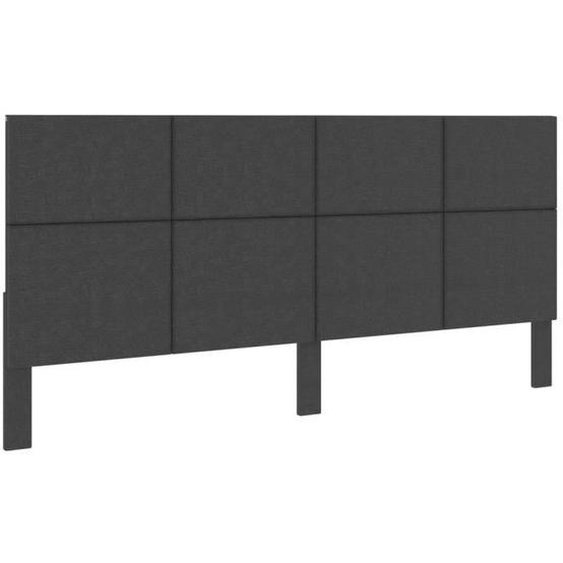 Tête de lit - MOTHINESSTO - Gris foncé - 200x200 cm - Tissu - Contemporain