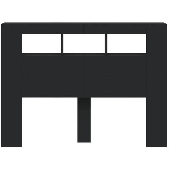 Tête de lit - MOTHINESSTO - YY5204 - Noir - Bois dingénierie - LED RVB