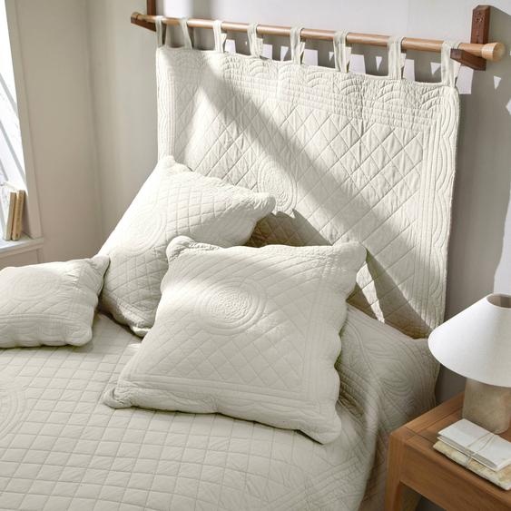 Tête de lit unie coton style boutis Cassandre -
