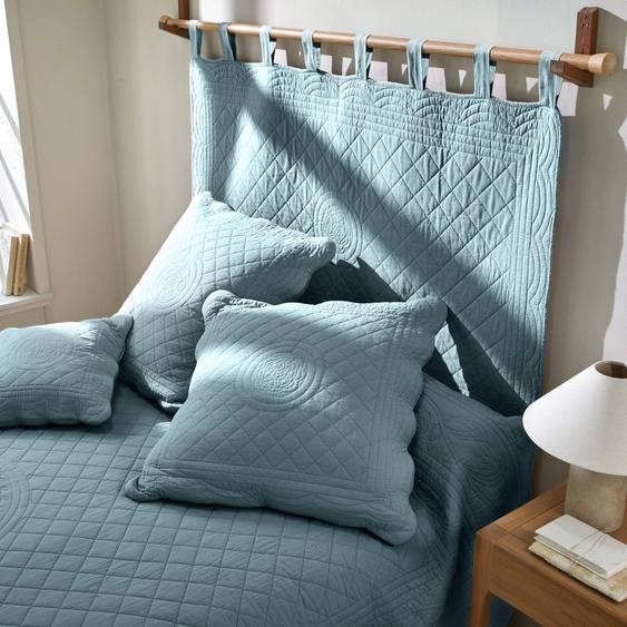 Tête de lit unie coton style boutis Cassandre -