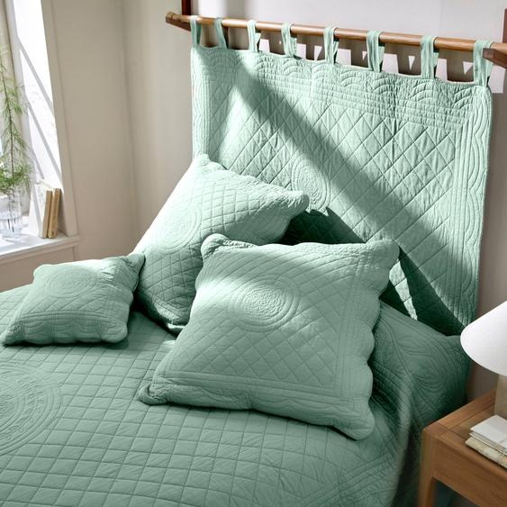 Tête de lit unie coton style boutis Cassandre -