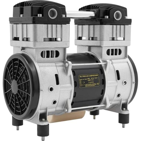 Tête de pompe à compresseur - OLF-1500-4 - Sans huile - 1500 W - 220 V - 140 L/min - 1380 tr/min - Moteur en cuivre pur - Gris