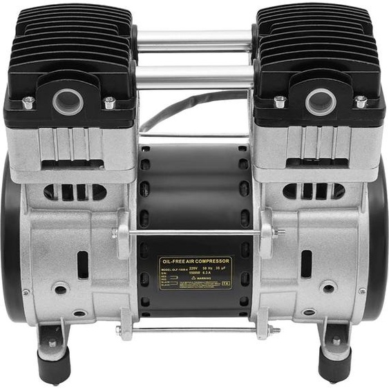 Tête de pompe pour compresseur dair - OLF-1500-4 - 1500 W - Moteur en cuivre pur - 220 V 50 Hz - 0,7 MPa - 140 L/min - Protection contre la surchauffe 80 °C - Gris