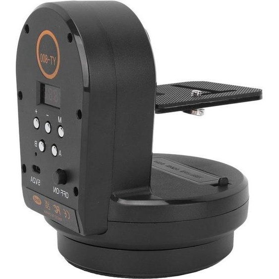 Tête panoramique électronique avec rotation à 360 degrés - Télécommande - Sans fil 2,4 GHz - Tête de trépied - Poids : 1 kg