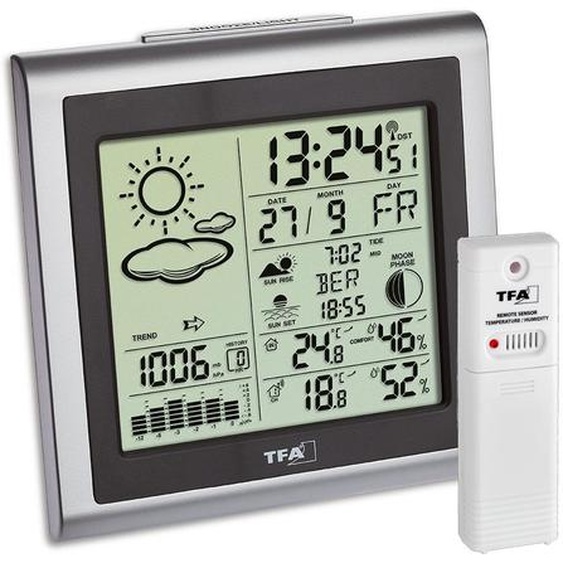 TFA Dostmann LARGO 35.1145.54 Station météo sans fil Prévisions de 12 à 24 heures (35.1145.54)