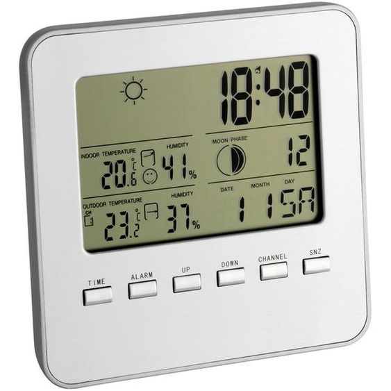 TFA - Funk-Wetterstation QUADRO - 35.1098.54 - silber