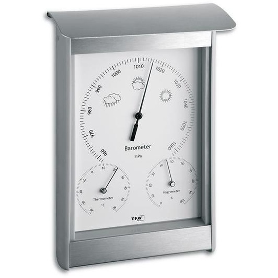 TFA - Analoge Außenwetterstation aus Aluminium 20.2045 - silber