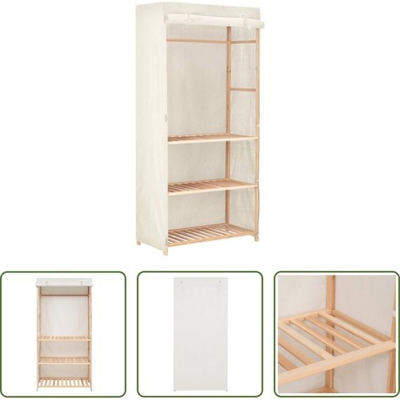 The Living Store Armoire avec 3 niveaux 79 x 40 x 170 cm