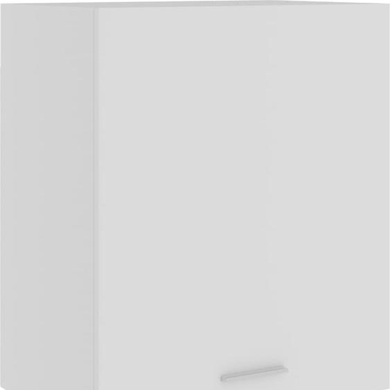 The Living Store Armoire suspendue Blanc 50x31x60 cm Matériau dérivé du bois