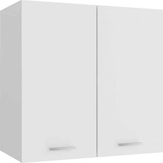 The Living Store Armoire suspendue Blanc 60x31x60 cm Matériau dérivé du bois