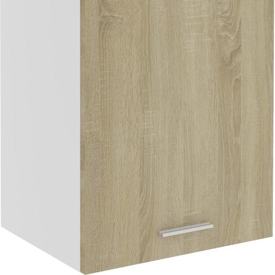 The Living Store Armoire suspendue Chêne Sonoma 39,5x31x60 cm Matériau dérivé du bois