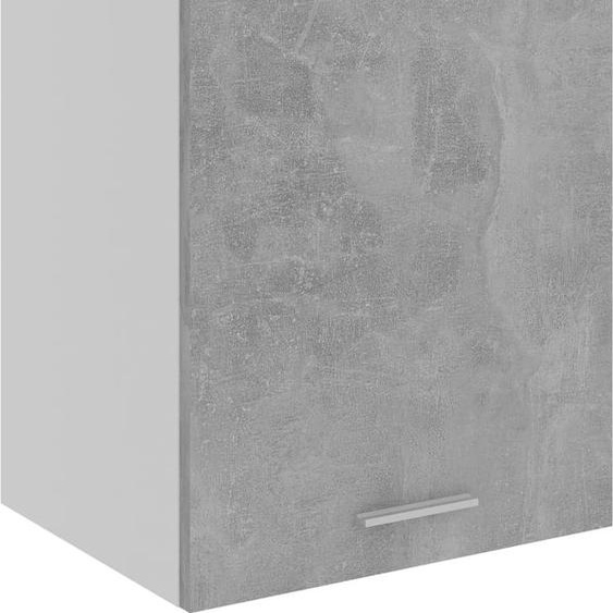 The Living Store Armoire suspendue gris béton 39,5x31x60 cm Matériau dérivé du bois