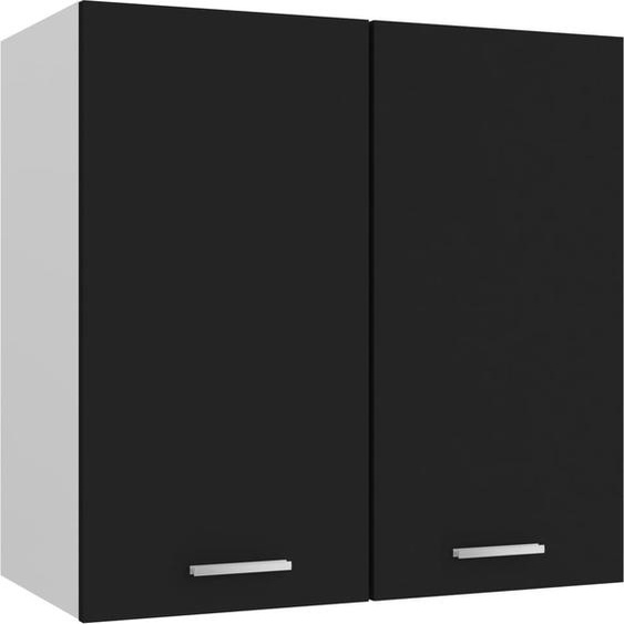 The Living Store Armoire suspendue Noir 60x31x60 cm Bois composite