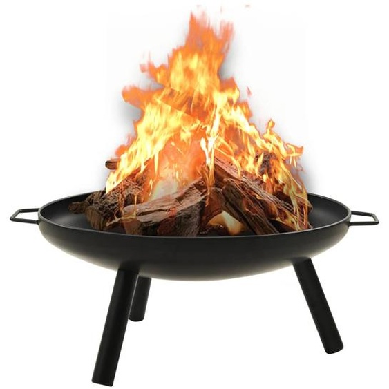 The Living Store Bac à feu 70x59x28 cm Acier