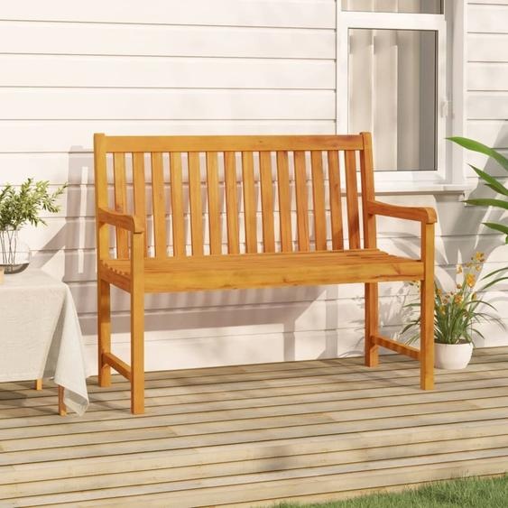 The Living Store Banc de jardin 110 cm bois massif acacia
