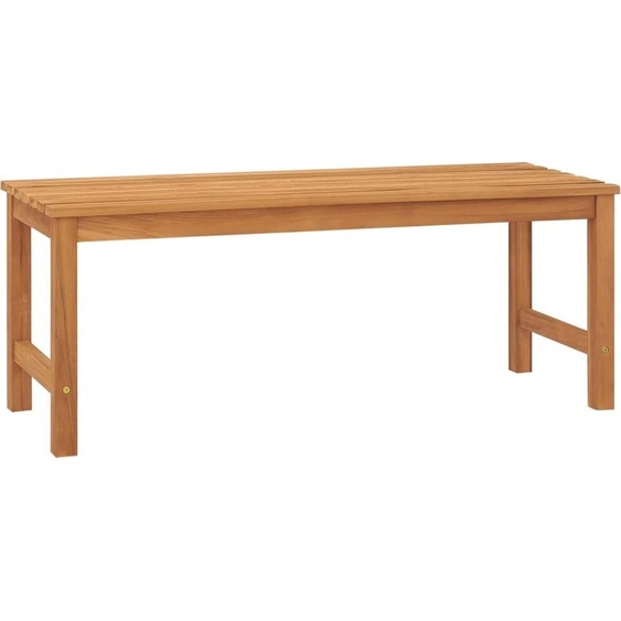 The Living Store Banc de jardin 114 cm bois massif teck