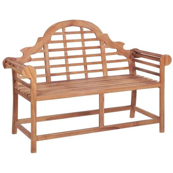 The Living Store Banc de jardin 127x58,5x92,5 cm Teck massif