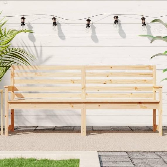 The Living Store Banc de jardin 203,5x48x91,5 cm Pin massif
