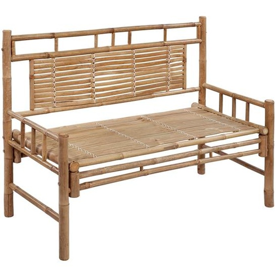 The Living Store Banc de jardin avec support 120 cm bambou