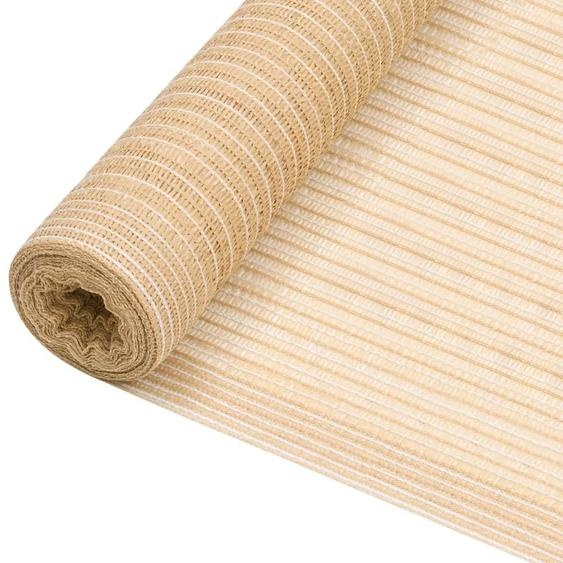The Living Store Brise-vue beige 2x25 m HDPE 195 g/m²