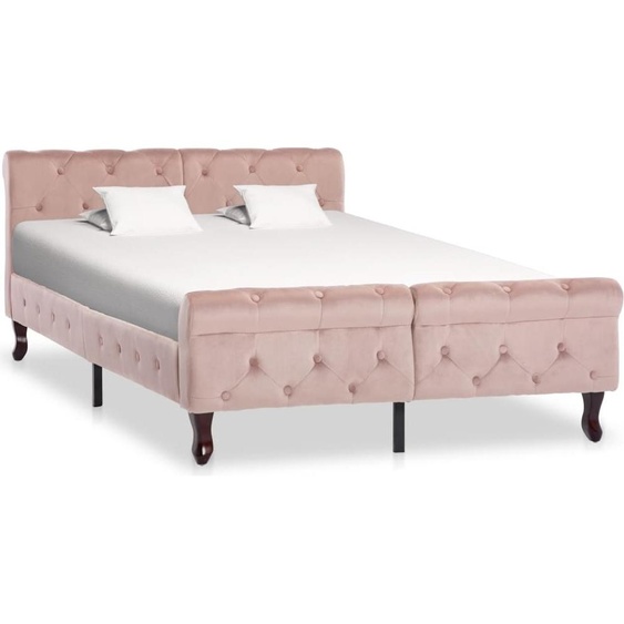 The Living Store châlit velours rose 120x200 cm