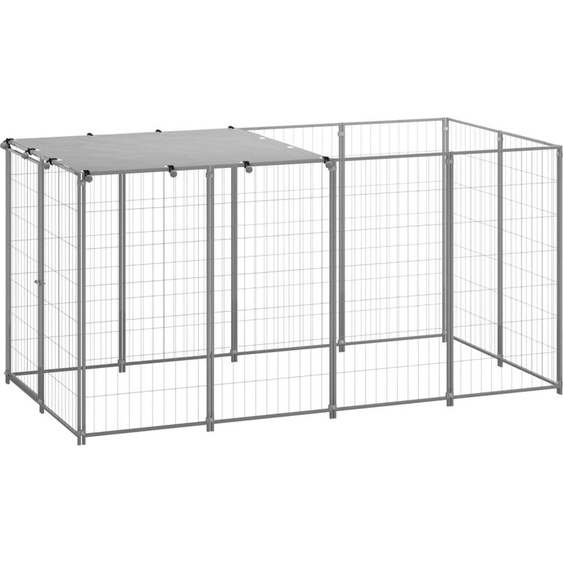 The Living Store chenil argenté 2,42 m² acier