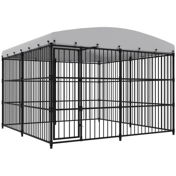 The Living Store chenil dextérieur avec toit 300x300x210 cm