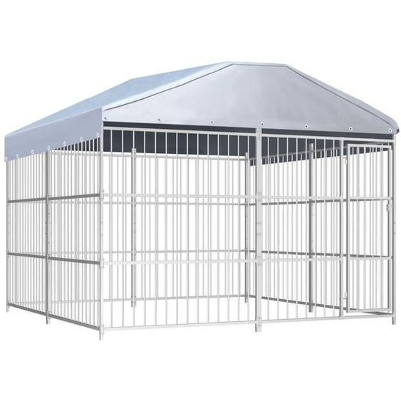 The Living Store Chenil extérieur avec toit 300 × 300 × 200 cm