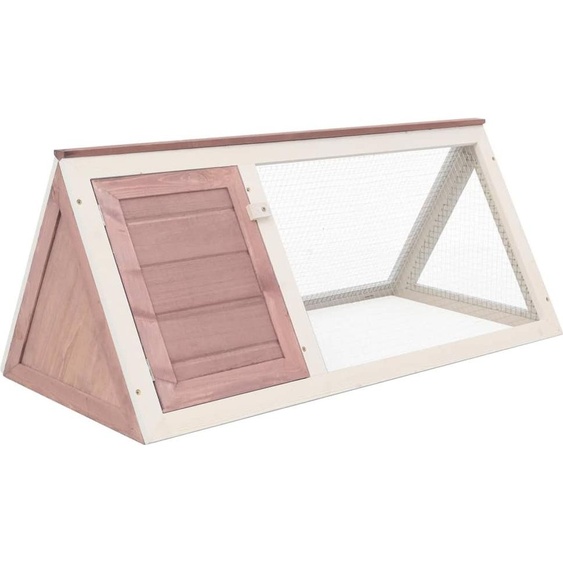 The Living Store Clapier pour petits animaux/lapins Bois brun