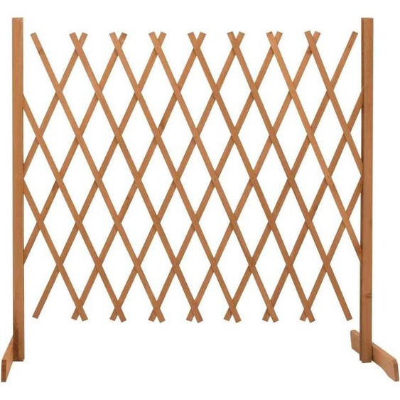 The Living Store clôture de jardin Orange 180x100 cm bois massif sapin