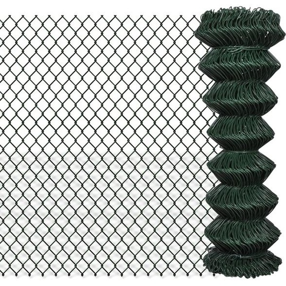 The Living Store Clôture grillagée acier 1,25x25 m