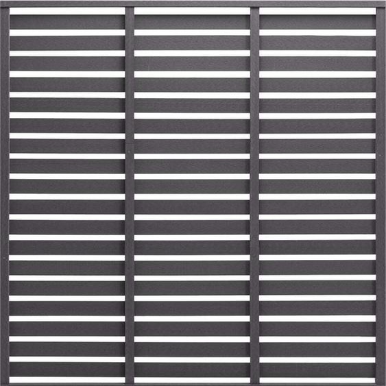 The Living Store Elément de clôture en WPC 180 x 180 cm gris
