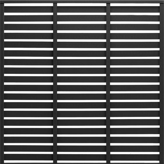 The Living Store Élément de clôture en WPC 180 x 180 cm Noir