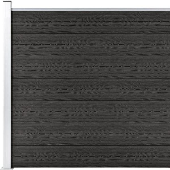 The Living Store Elément de clôture en WPC 180x146 cm Gris