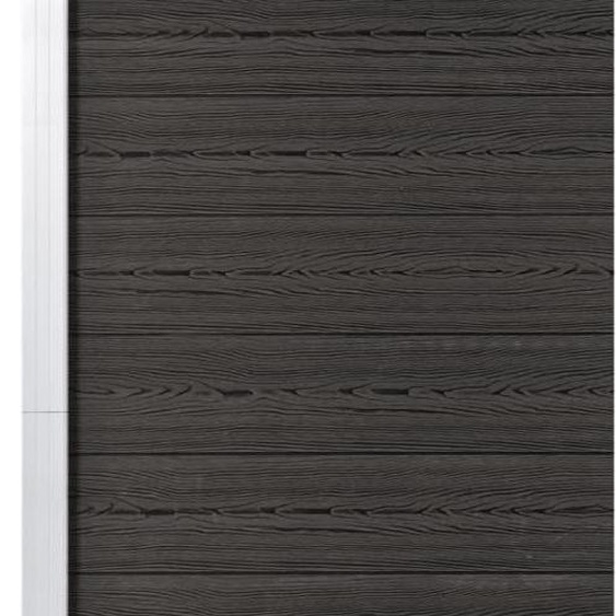 The Living Store Élément de clôture WPC 95x186 cm Gris