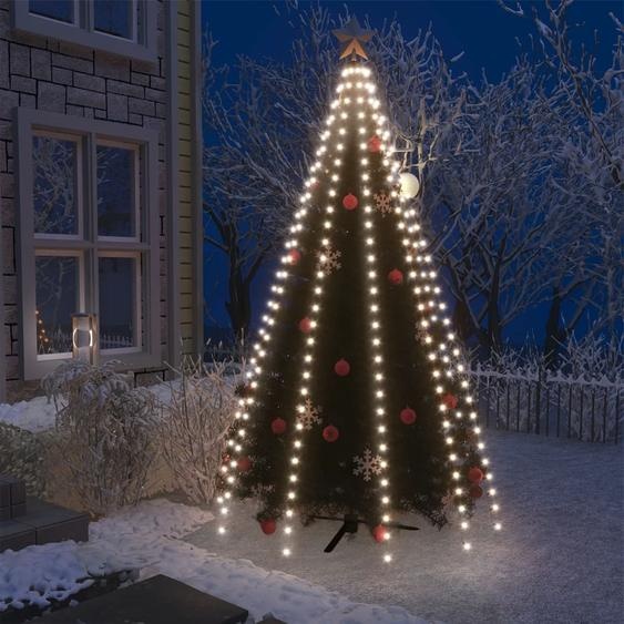The Living Store Filet lumineux pour sapin de Noël avec 250 LED blanc froid 250 cm