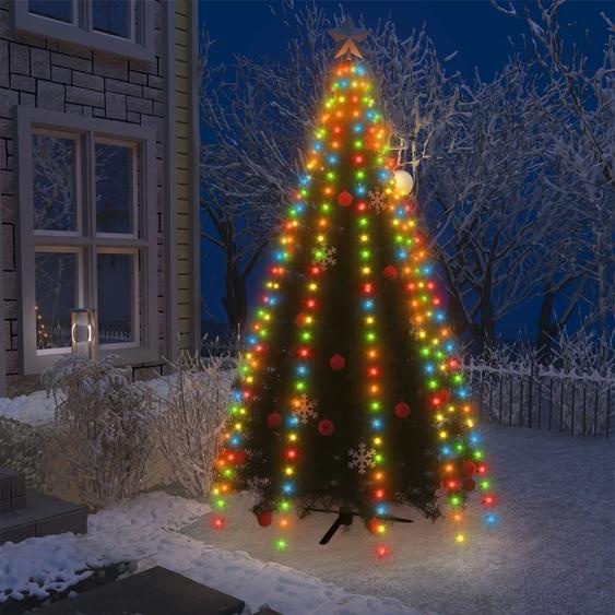 The Living Store Filet lumineux pour sapin de Noël avec 250 LED Multicolore 250 cm